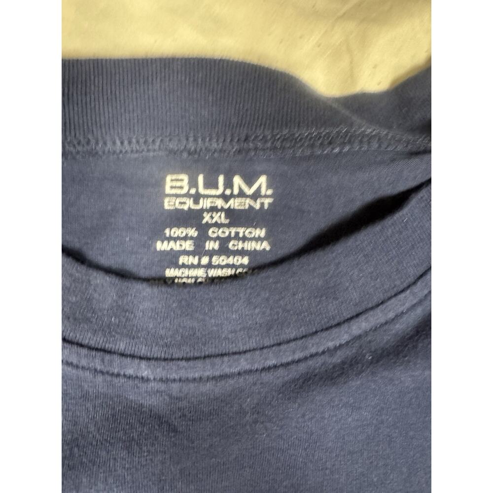 B.U.M. Equipment, Navy Blue Graphic Logo T-Shirt Men's Size XXL.  - Picture 3 of 14
